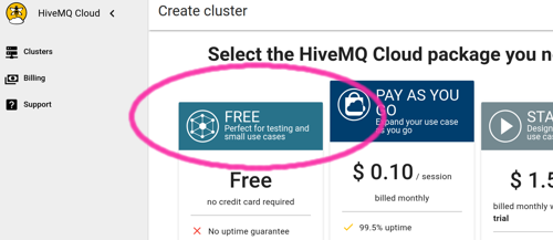 Creating an MQTT broker on HiveMQ